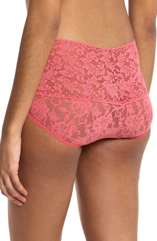Hanky Panky Retro Lace V-kini In Pink