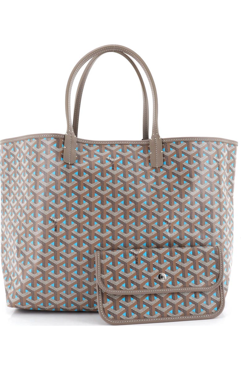 Pre-Owned Goyard Saint Louis Tote Claire Voie Coated Canvas PM, Alternate, color, Brown