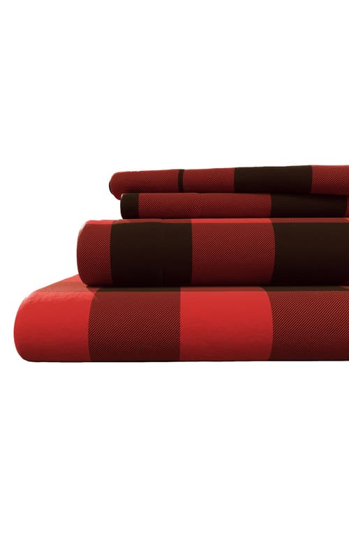 Woven & Weft Turkish Cotton Flannel Plaid Sheet Set