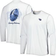 Tommy Bahama Men's Tommy Bahama White Tennessee Titans Laces Out Billboard Long Sleeve T-Shirt