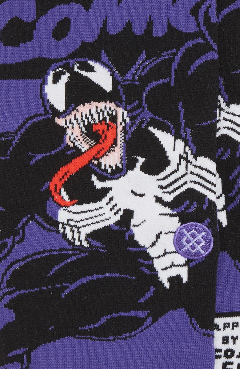 Stance Venom Comic Socks, Alternate, color, 
