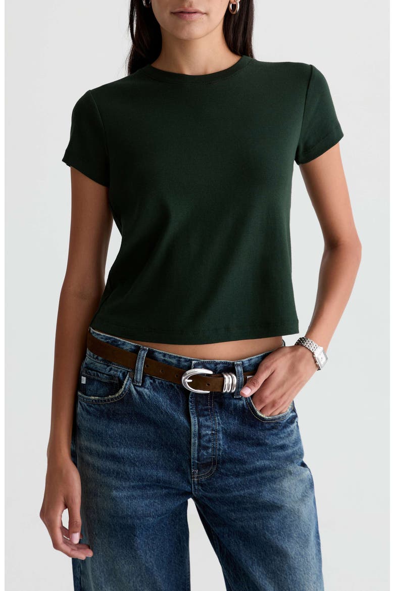 Sadie Crop T-Shirt, Main, color, PINE