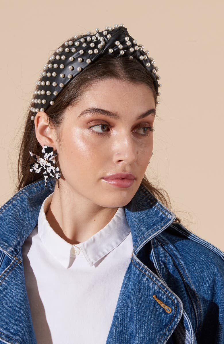 Lele Sadoughi Small Paper Lily Drop Earrings, Alternate, color, 