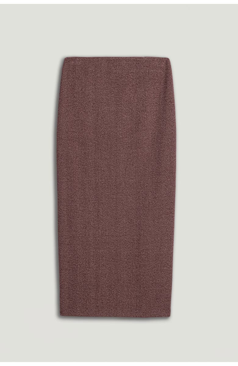 Nocturne Slit Detail Tailored Maxi Skirt, Alternate, color, Burgundy