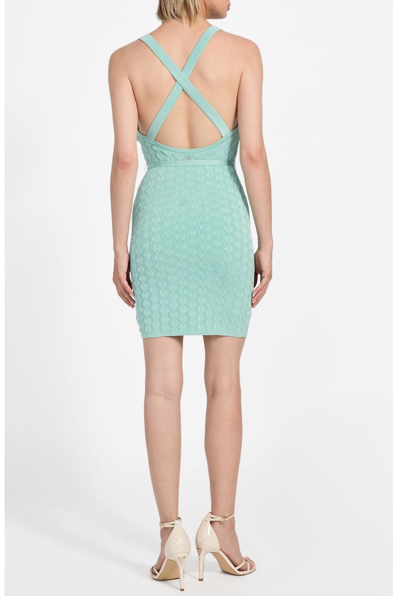 Silvie Sleeveless Minidress, Alternate, color, SATURN GREEN