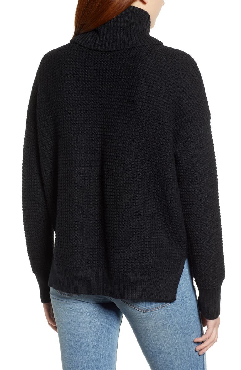 Caslon<sup>®</sup> Cowl Neck Bouclé Sweater, Alternate, color,