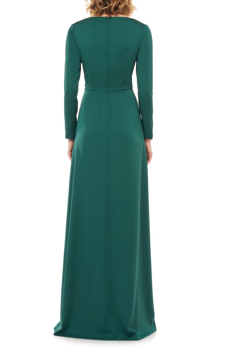 Kay Unger Adelina Long Sleeve Evening Gown, Alternate, color,