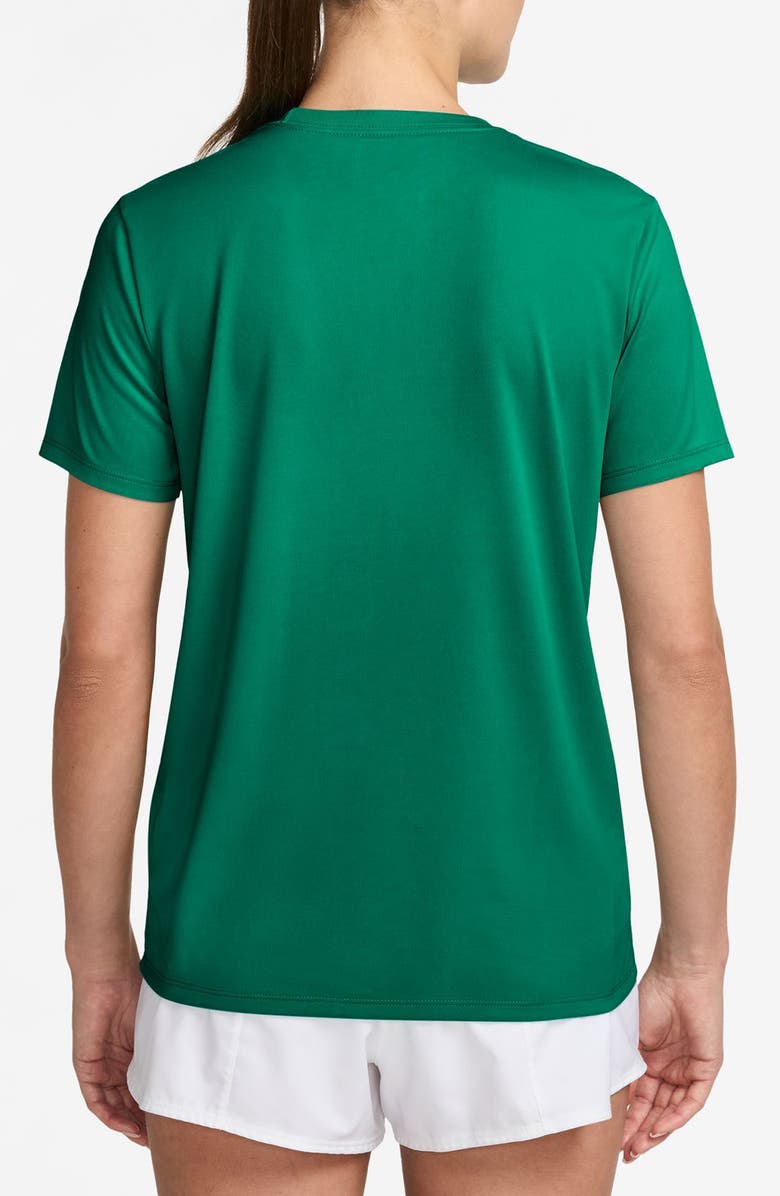 Nike Dri-FIT Crewneck T-Shirt, Alternate, color, Malachite/ White