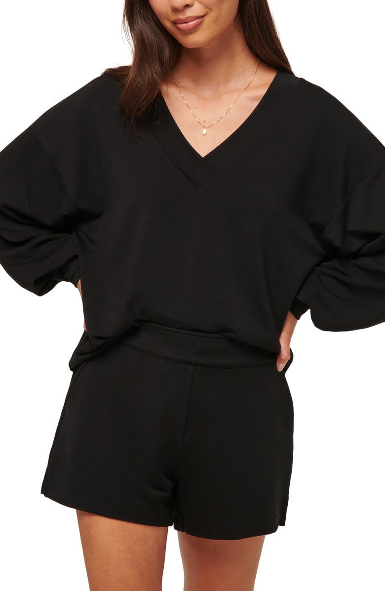 TravisMathew Cloud French Terry Pullover Sweatshirt, Main, color,