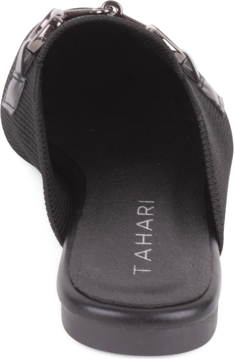 Tahari Augustine Bit Loafer Mule, Alternate, color, Black/Black