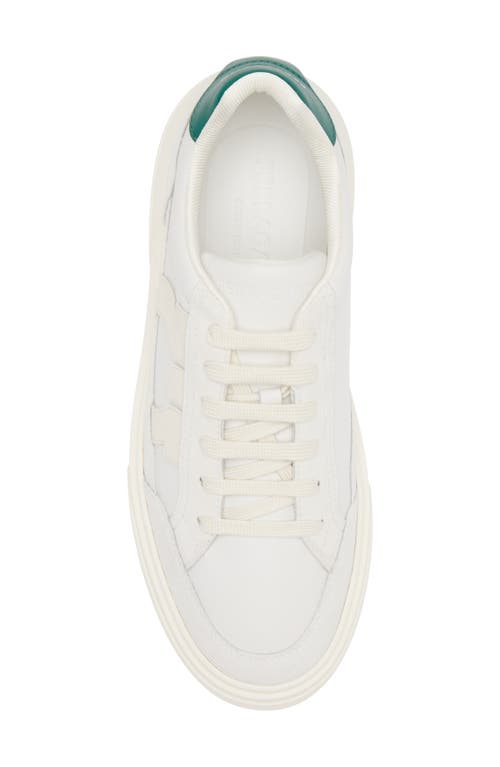 Ferragamo Gancini-patch Calfskin Sneakers