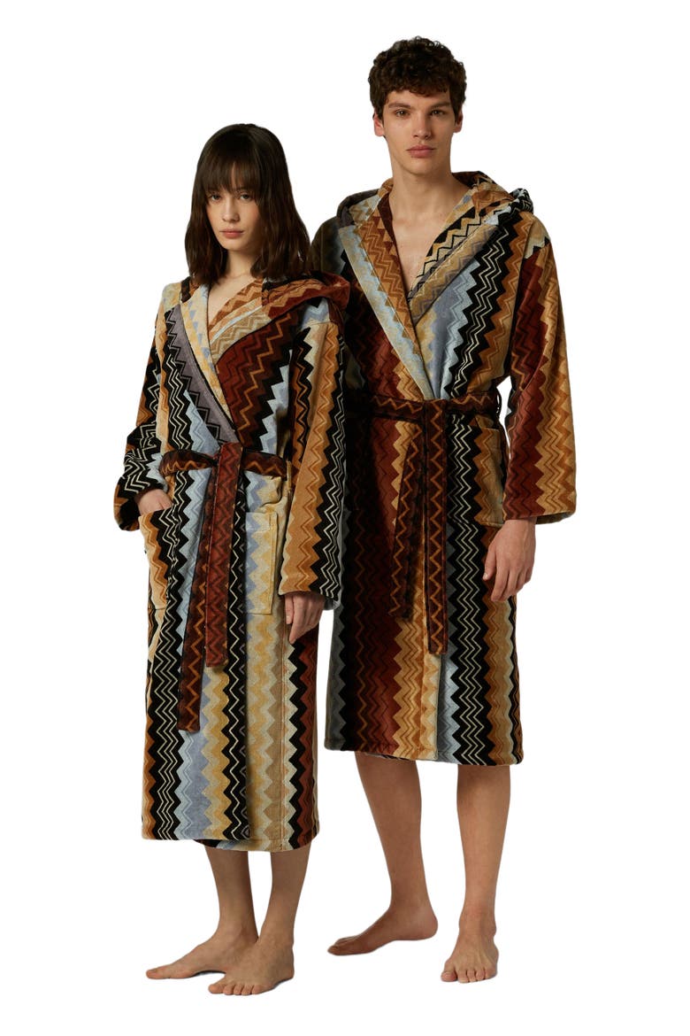 Giacomo Hooded Bathrobe, Main, color, Black