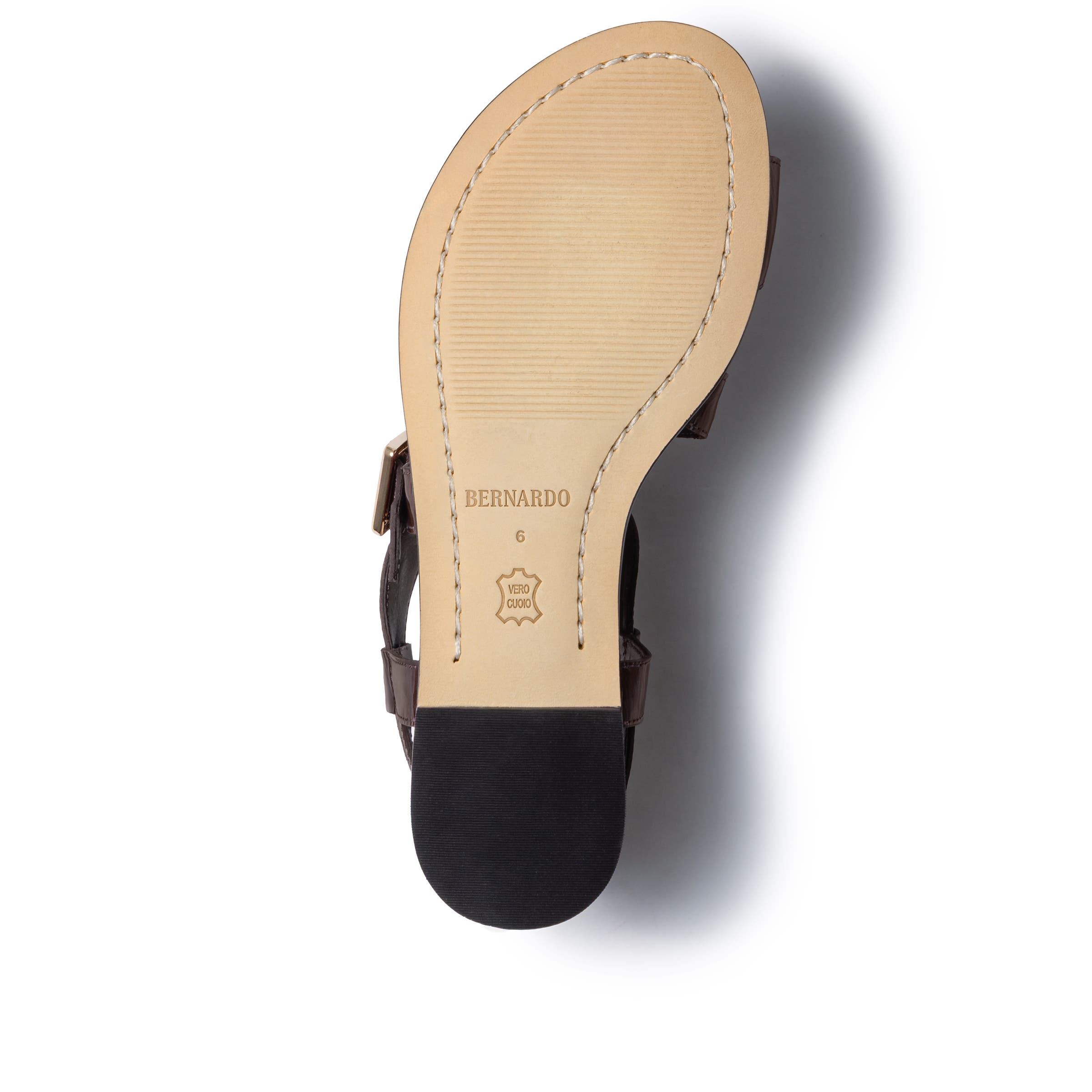 Hartshorn Toe Ring Sandal, Alternate, color, DARK CHOCOLATE