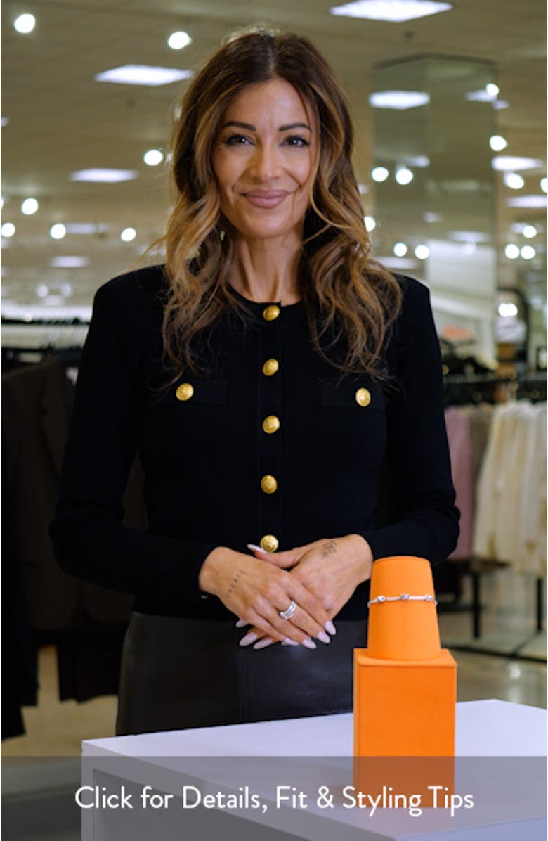 Icon Stud Pavé Diamond Bracelet, sales video thumbnail