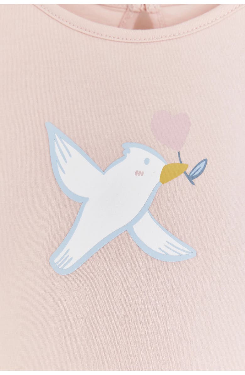 Babycottons Hearts Bodysuit for Infant, Alternate, color, Pink