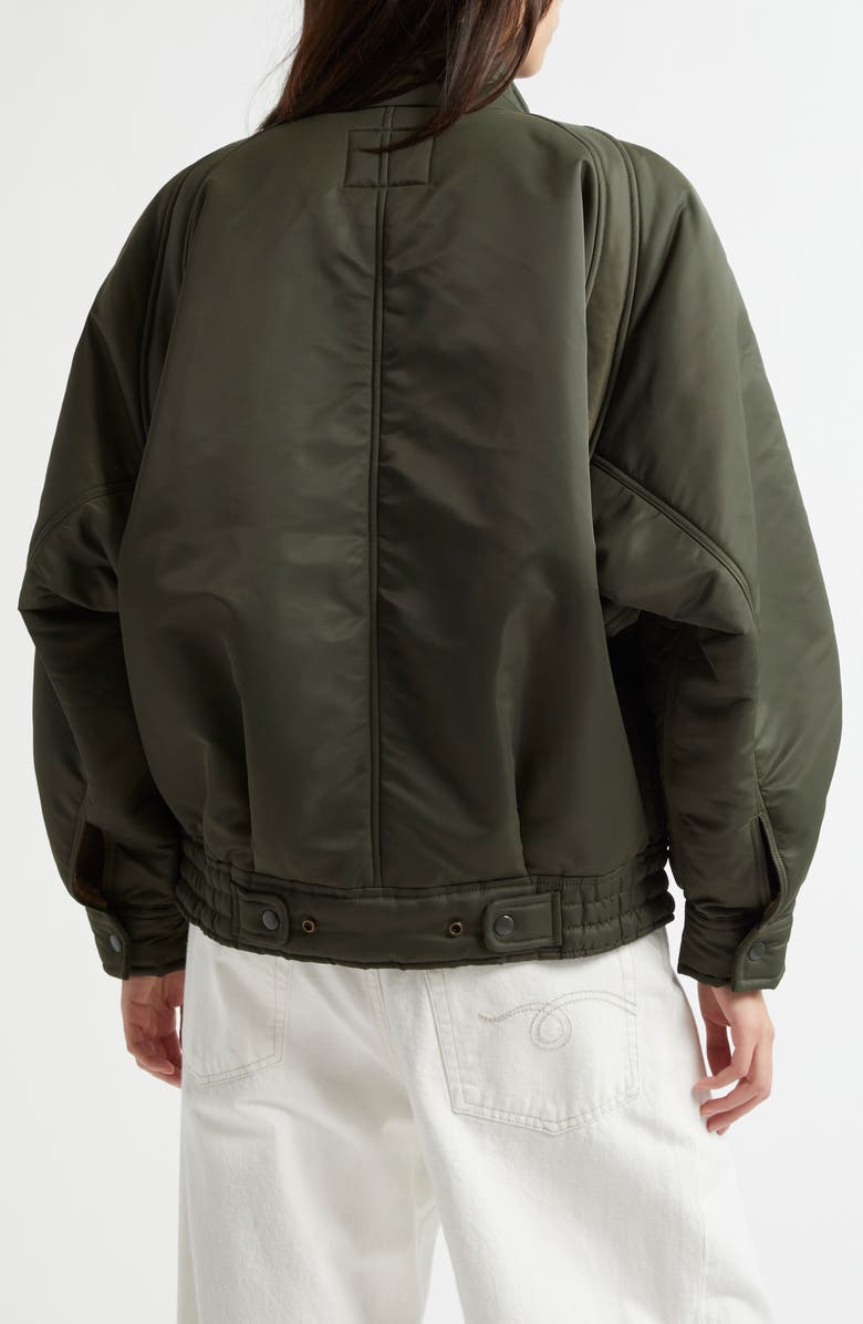 Ribbed Flight Bomber Jacket