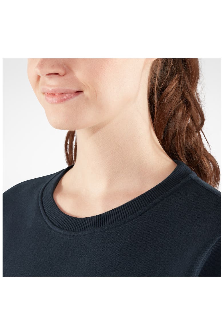 Organic Cotton Graphic Logo Sweatshirt, Alternate, color, DARK NAVY