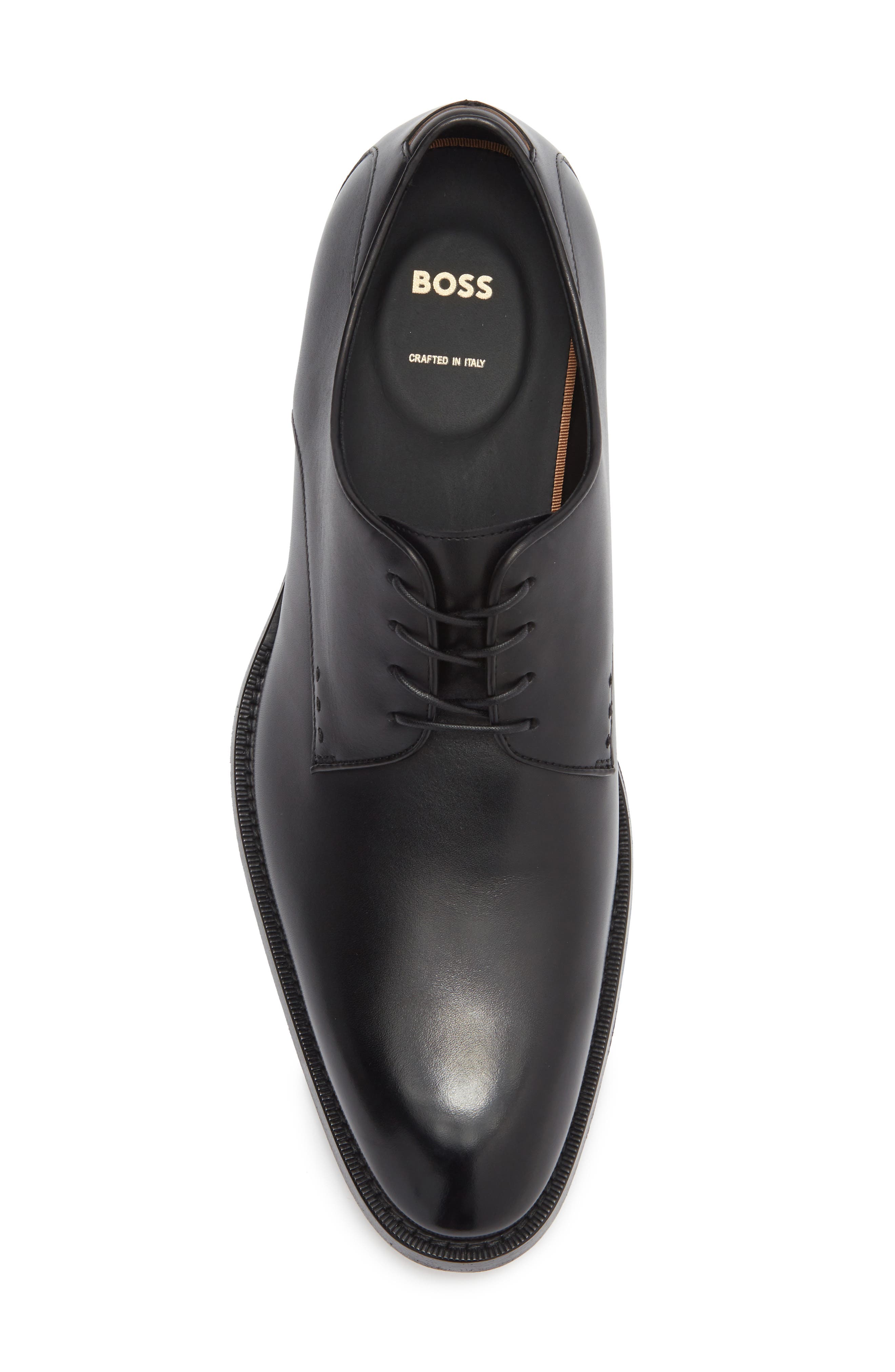 BOSS Rill Leather Derby, Alternate, color, Black