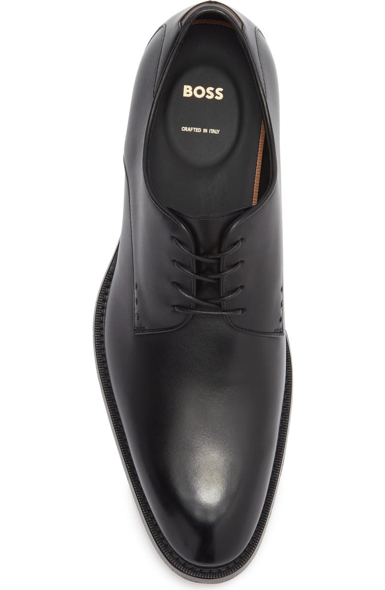 BOSS Rill Leather Derby, Alternate, color, Black