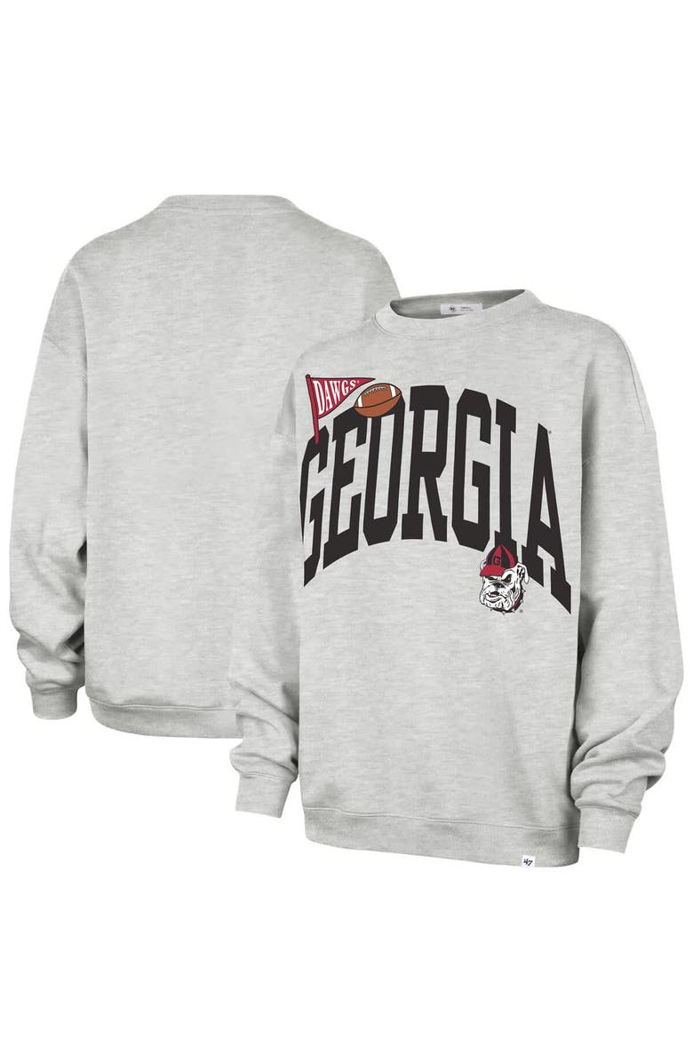 '47 Women's '47  Gray Georgia Bulldogs Icon Fleece Sweatshirt, Main, color, Gray