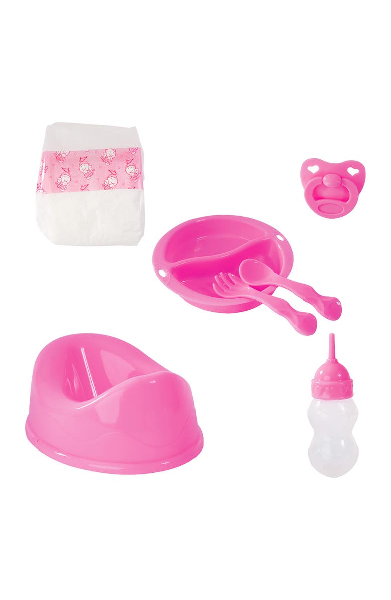 Bayer Design Piccolina Newborn Baby Doll 16 Inch Pink Sheep, Alternate, color, Multicolored