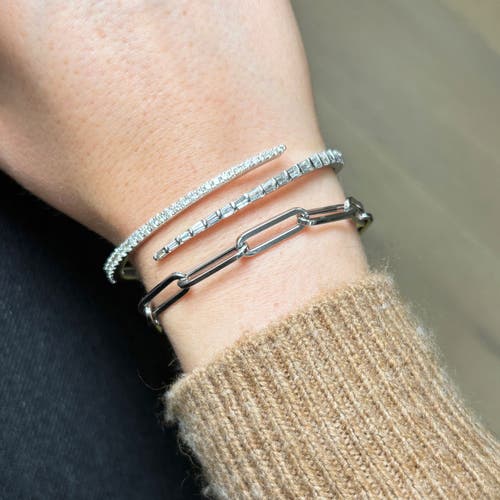 The Lovery Fine Jewelry Extra Large Paperclip Bracelet In Silver