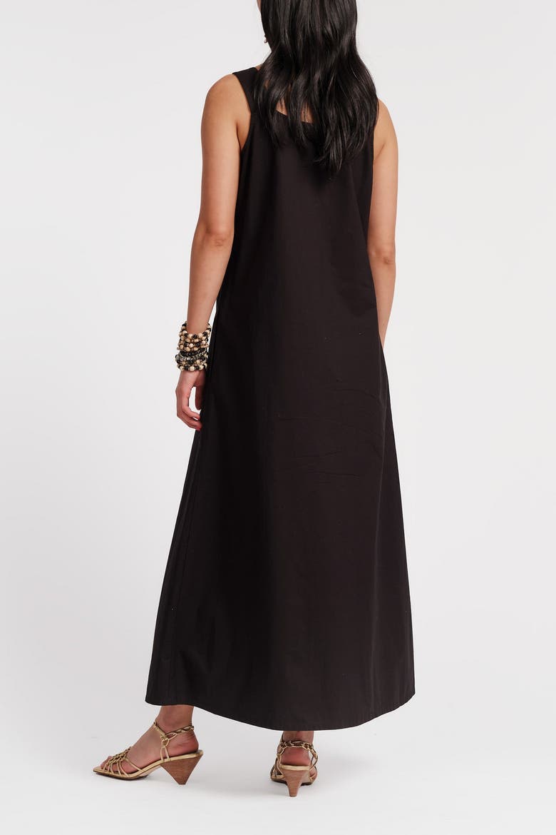 Lynda Maxi Dress Solid, Alternate, color, Black