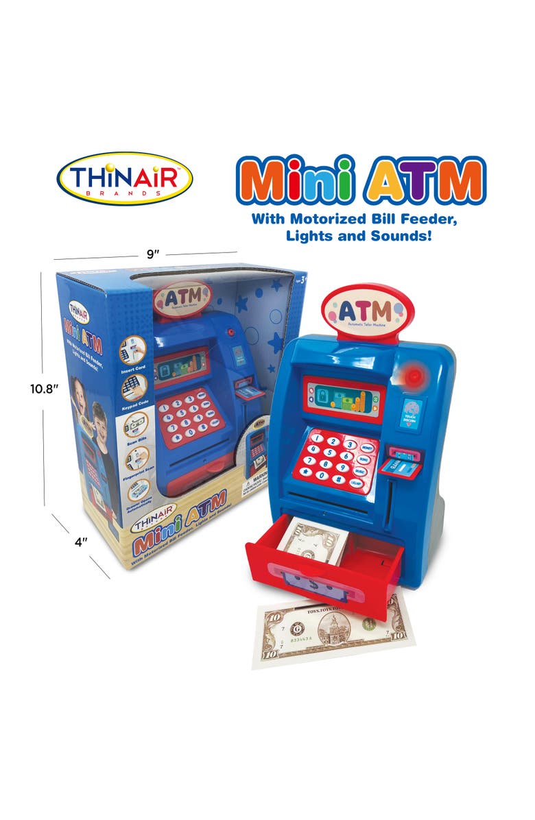 Playful Minds Mini Atm Piggy Bank, Kids 3+, Alternate, color, Multicolored