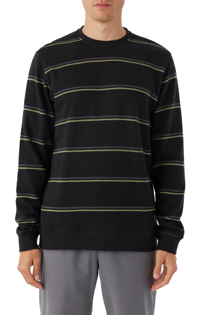 O'Neill Nash Stripe Crewneck Sweatshirt, Main, color, 