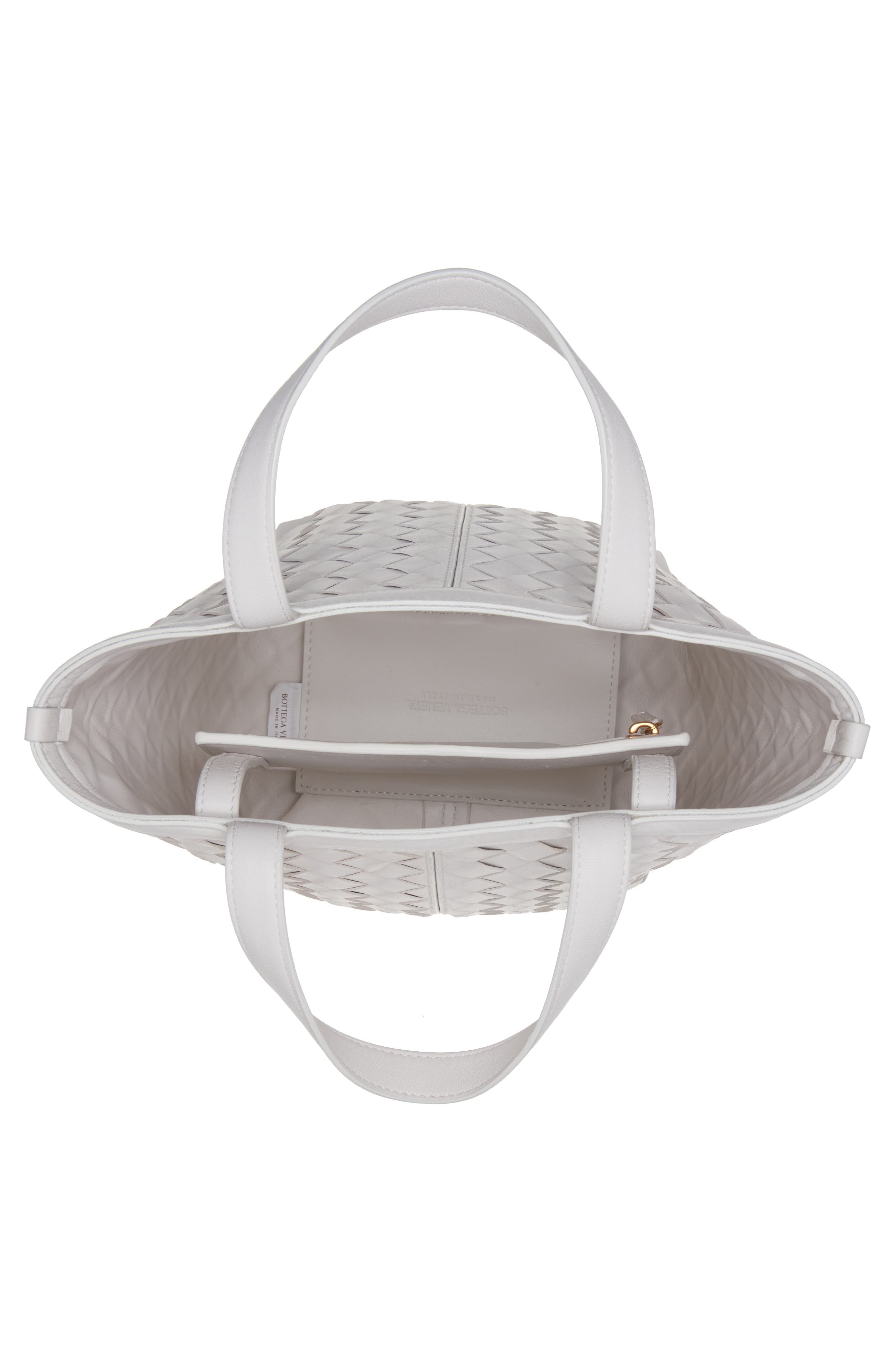 Bottega Veneta Small Intrecciato Flip Flap Leather Tote Bag, Alternate, color, 