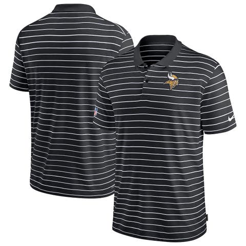 Men's Nike Black Minnesota Vikings 2022 Sideline Lock Up Victory Performance Polo