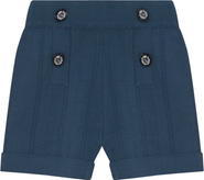 Charlotte & George Anchor Embroidered Knit Shorts
