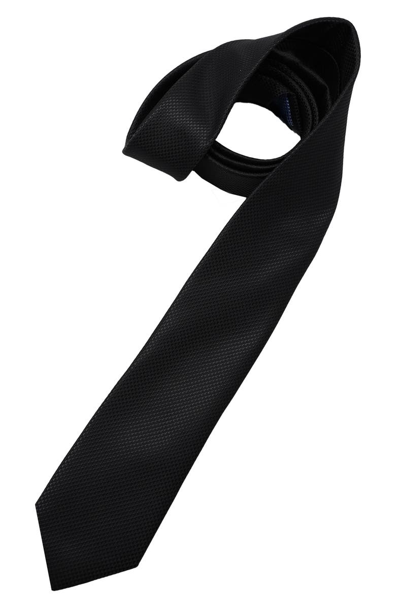 Ben Sherman Textured Solid Tie, Alternate, color, Black