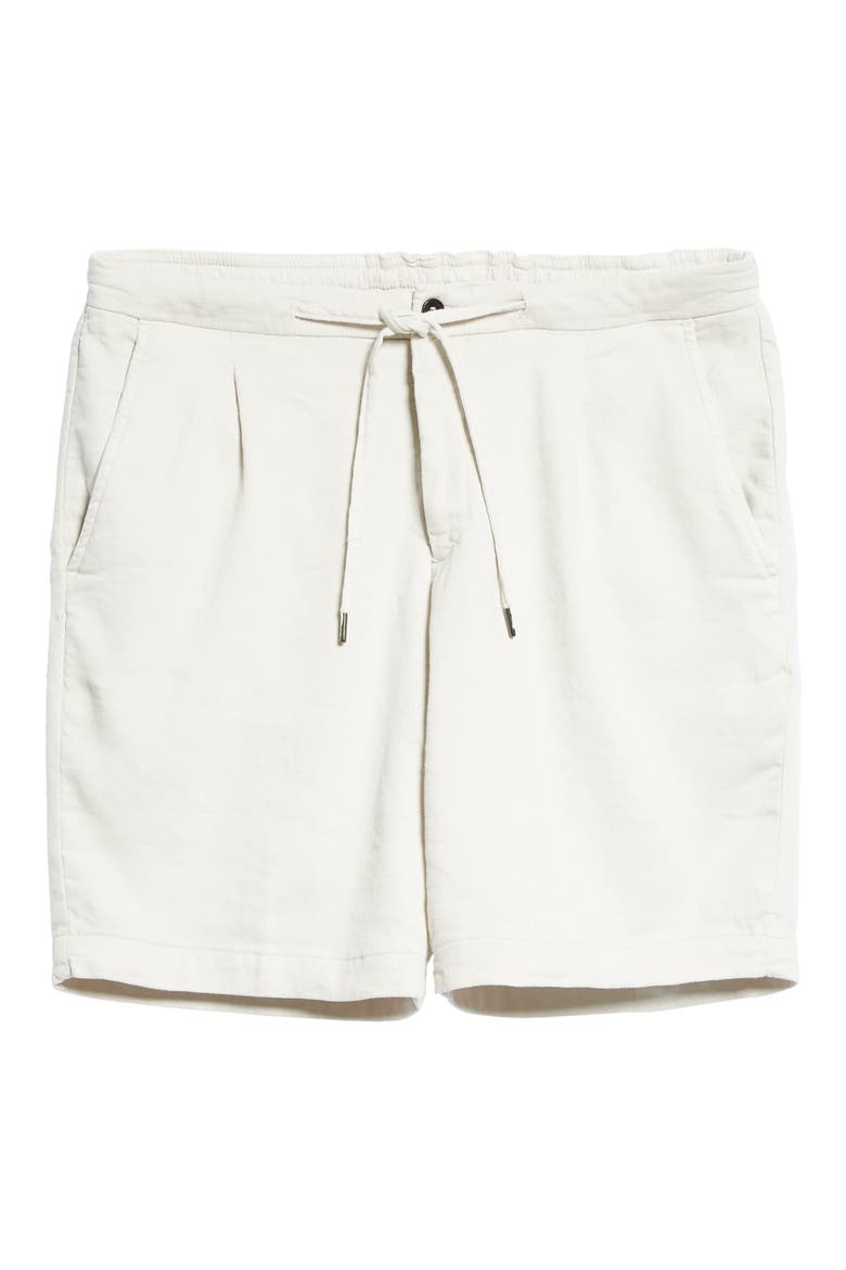 Men's Drawstring Waist Linen Blend Shorts, Alternate, color, SAND
