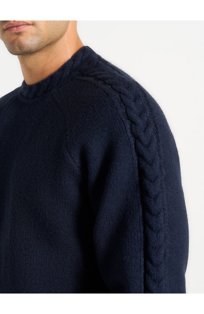 Manière De Voir Raymond Plait Detail Raglan Knit Jumper, Alternate, color, Navy