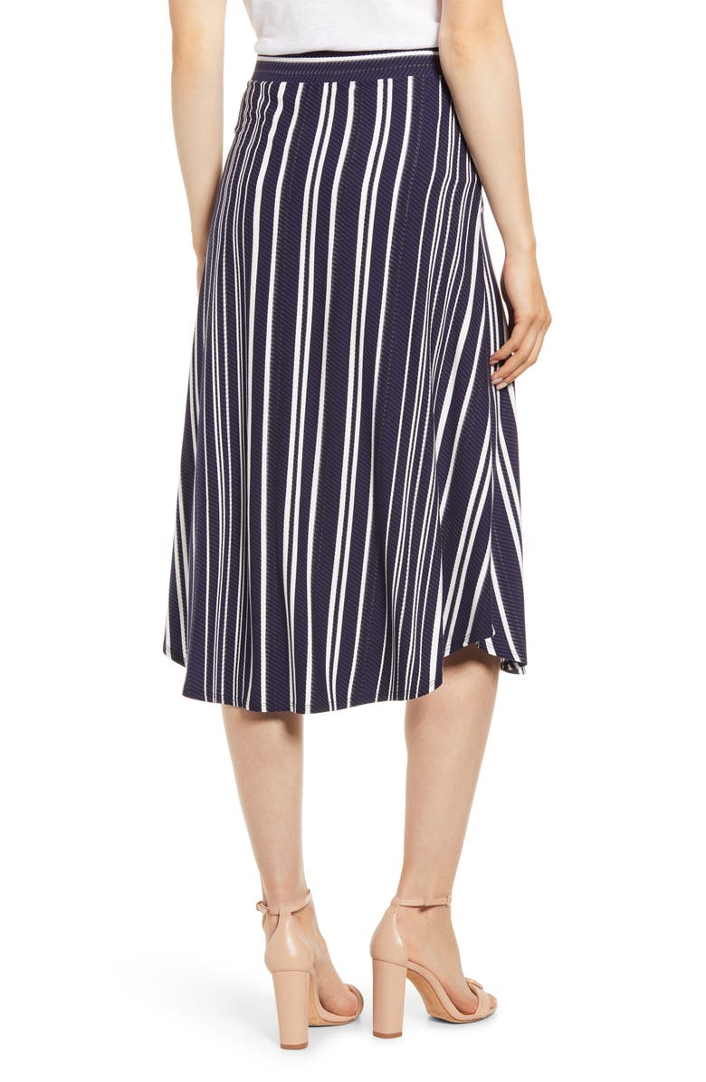 Tommy Bahama Anoche Stripe Tie Waist Skirt, Alternate, color, 