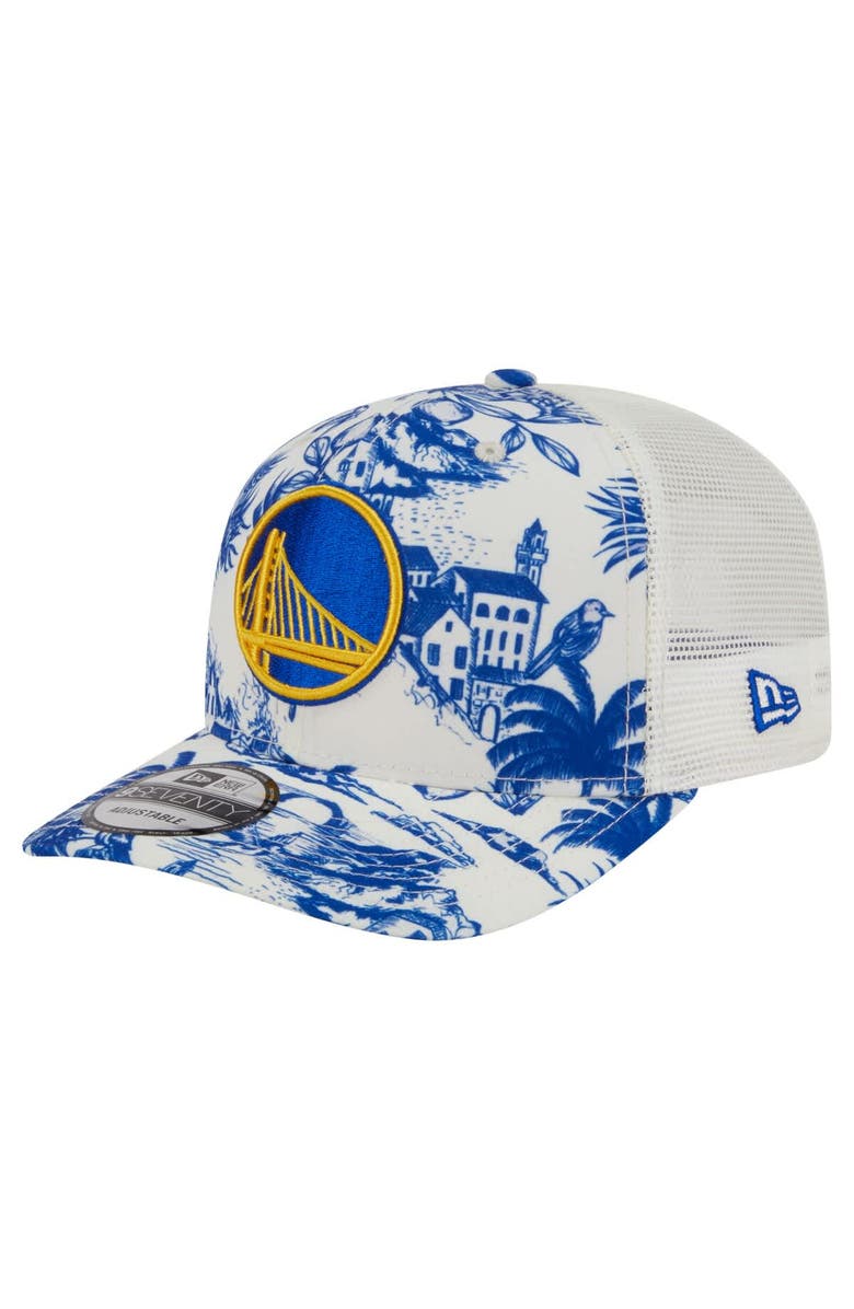 New Era Men's New Era White Golden State Warriors Lemon Tree 9SEVENTY Adjustable Hat, Main, color, White