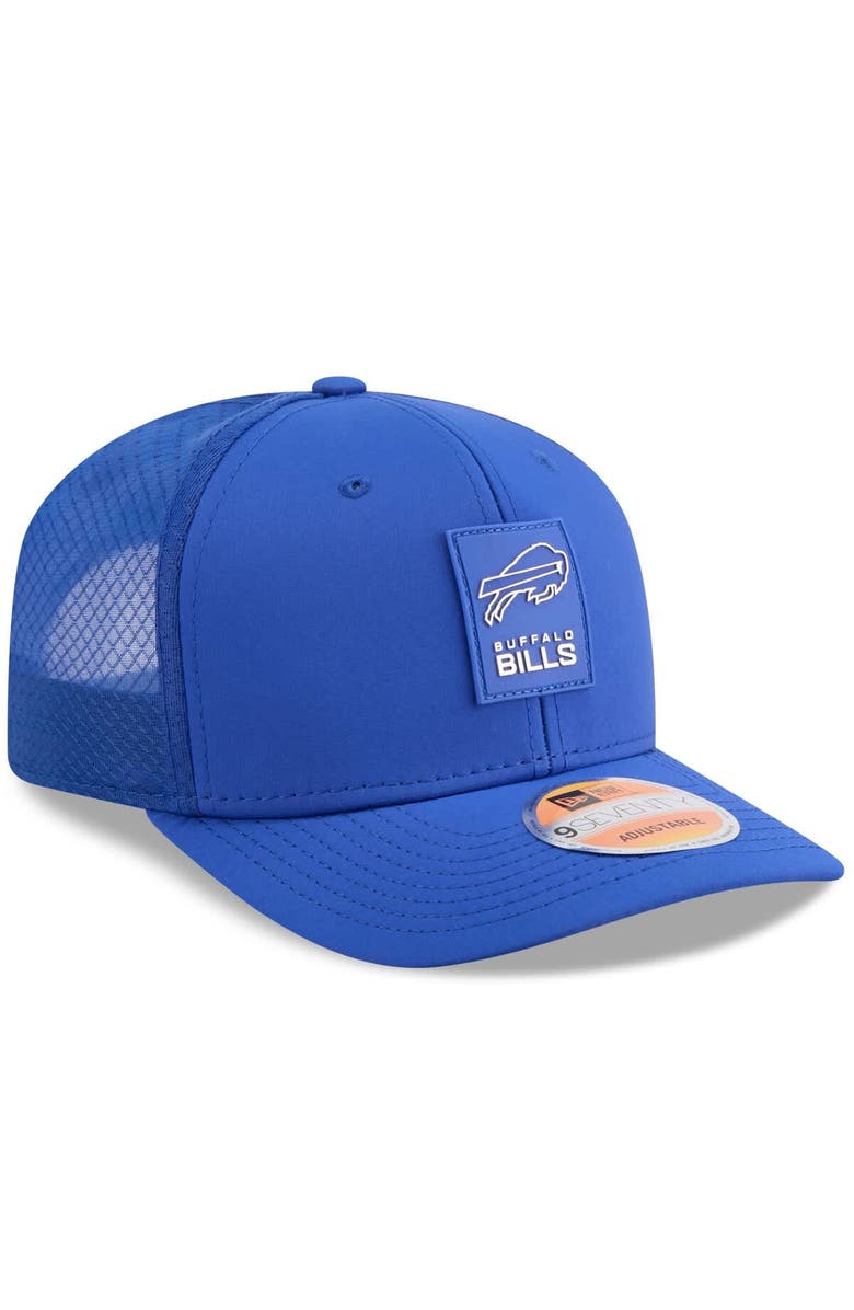 New Era Men's New Era Royal Buffalo Bills 2025 Sideline 9SEVENTY Trucker Adjustable Hat, Alternate, color, Royal