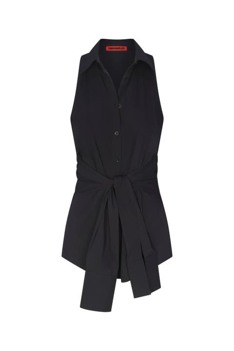 Inna Sleeveless Poplin Top