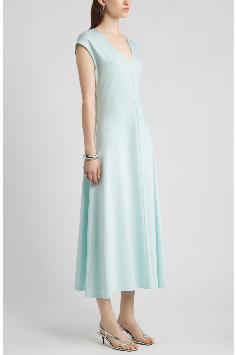 Cap Sleeve Fit & Flare Dress, Alternate, color, BLUE SPIRIT