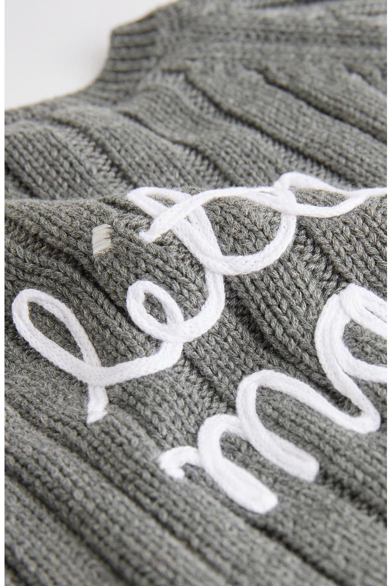 Kids' Little Man Organic Cotton Cardigan, Alternate, color, GREY
