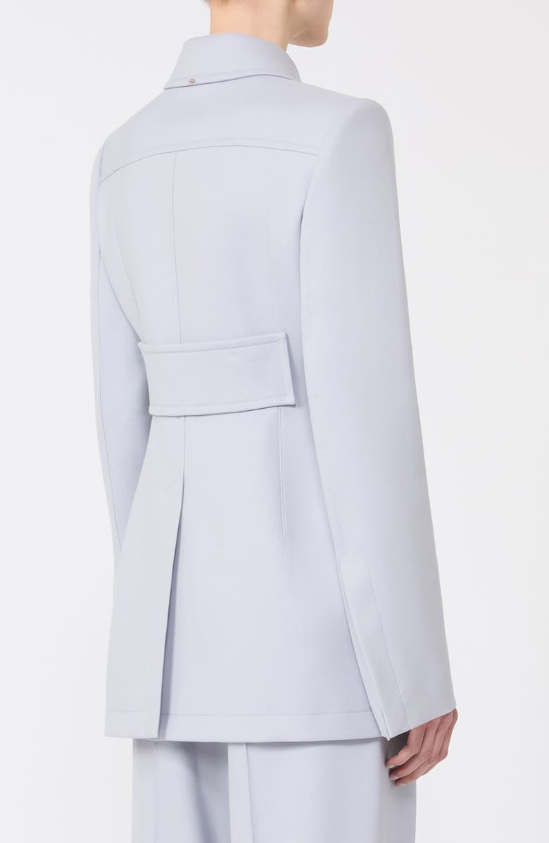 SPORTMAX Ottelia Stretch Gabardine Cutaway Jacket, Alternate, color, Medium Grey