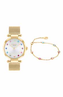 COACH Cary Set Mesh Strap Watch, 34mm