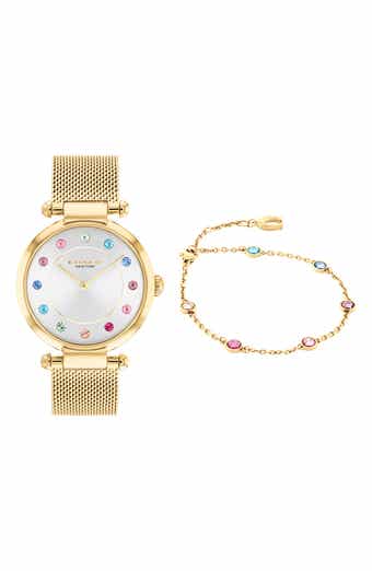 COACH Cary Set Mesh Strap Watch, 34mm