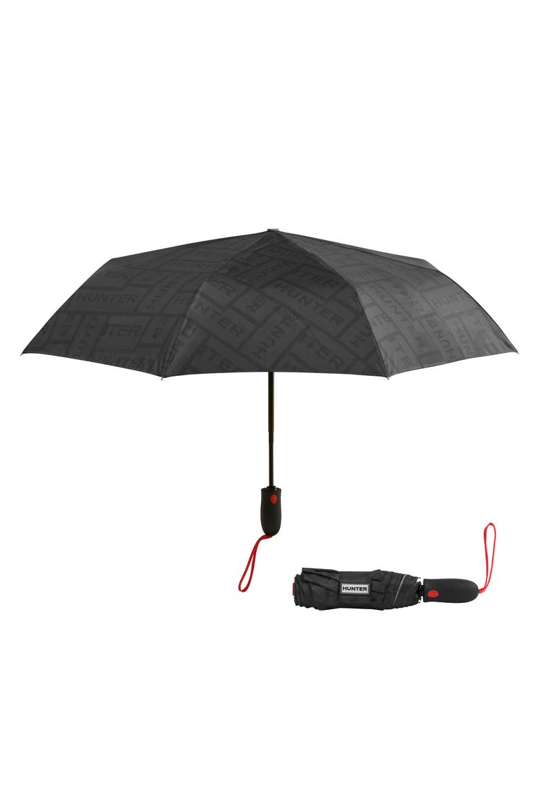 Double Sided Compact Umbrella, Main, color, Logo Patch Black