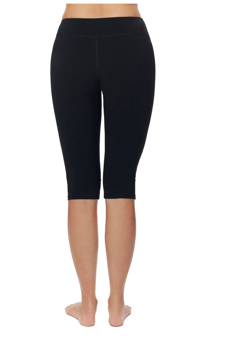 Modest Short Swim Leggings, Alternate, color, Black
