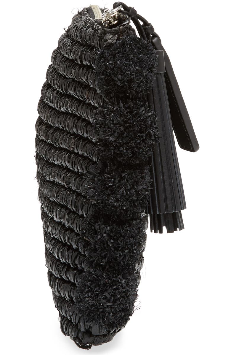 Loeffler Randall Straw Tassel Pouch, Alternate, color,