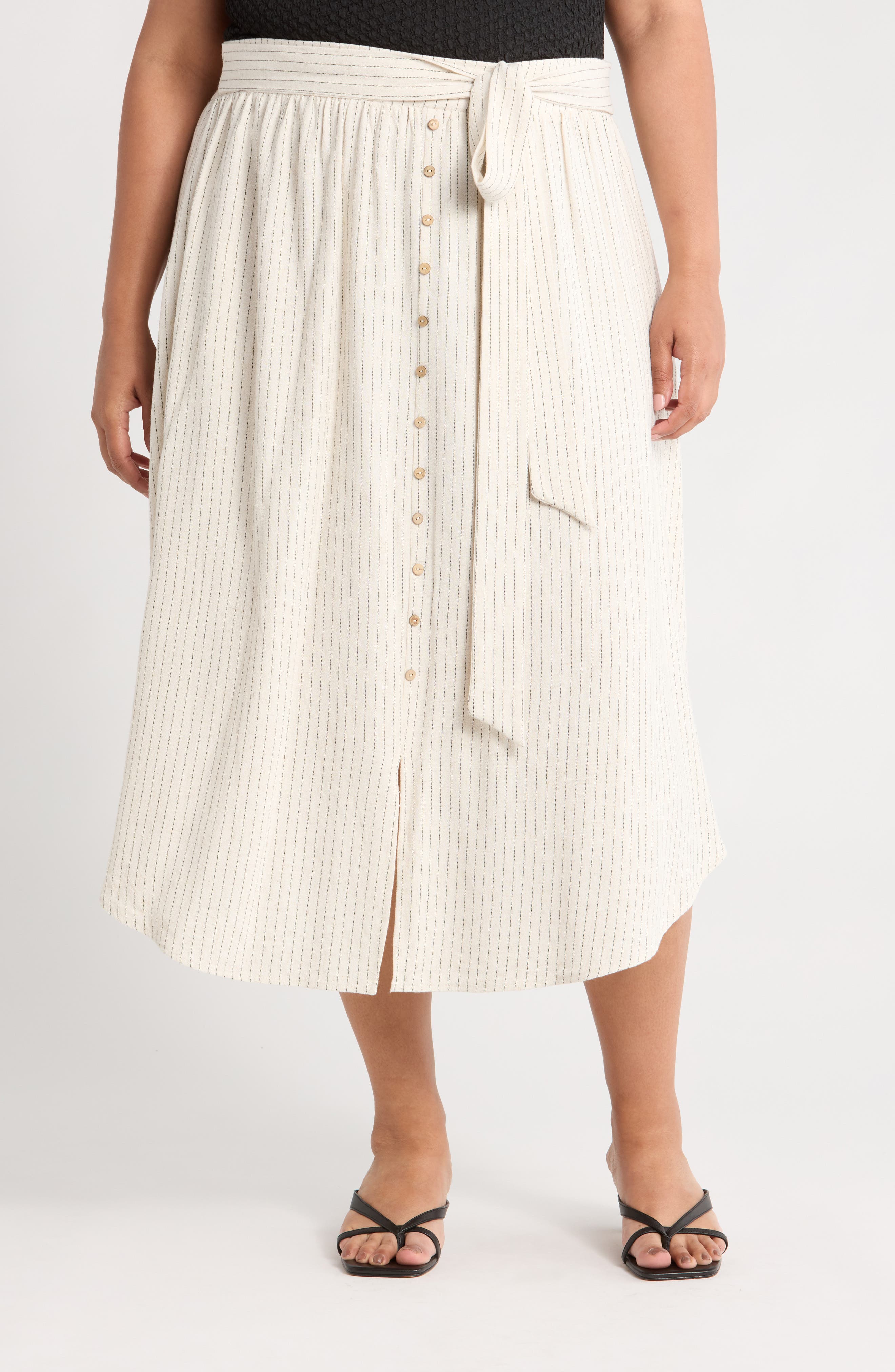 Stripe Pull-On Skirt - image 3