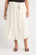 Renee C Stripe Pull-On Skirt