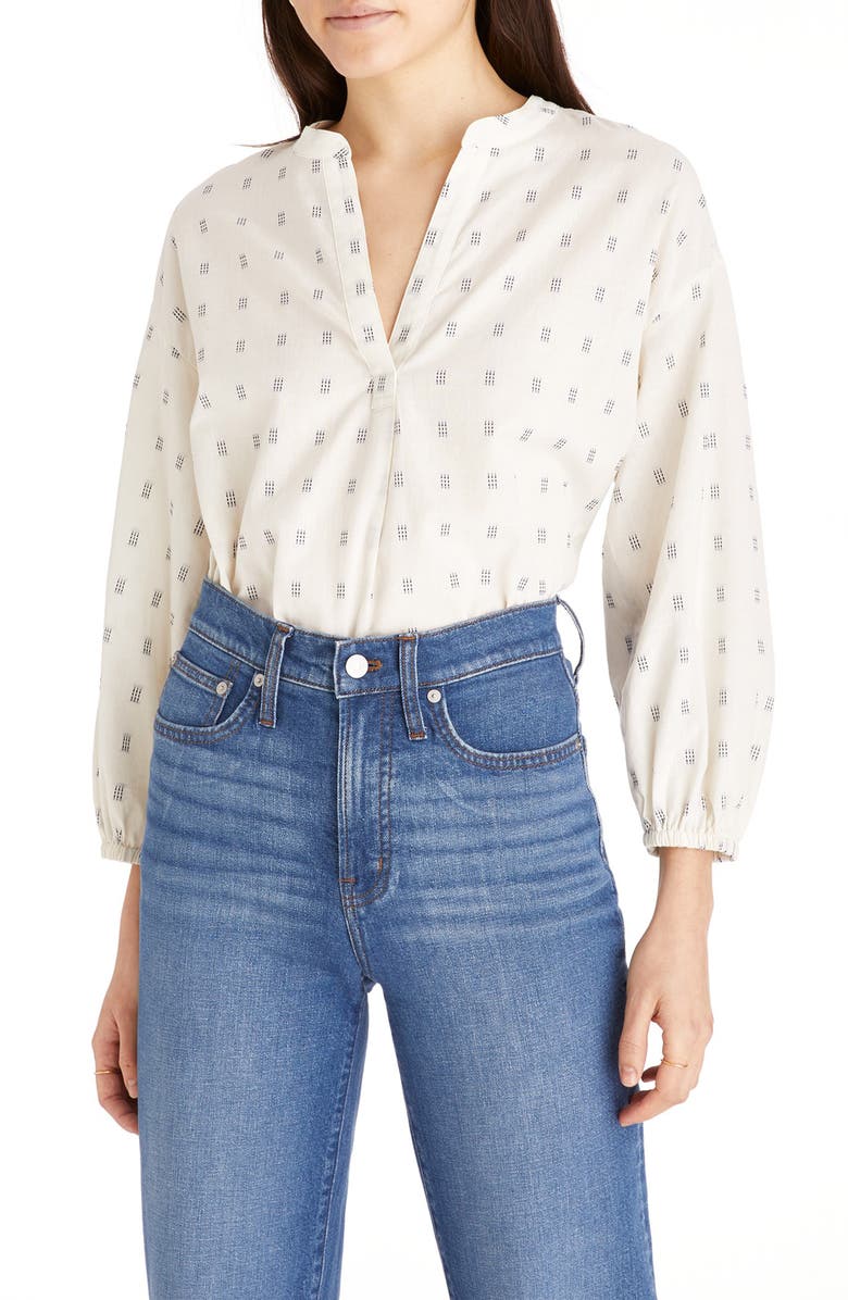 Madewell Ainslee Print Cotton Top, Main, color, 